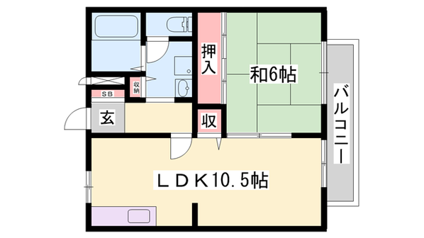 ハッピーバード市川の物件間取画像